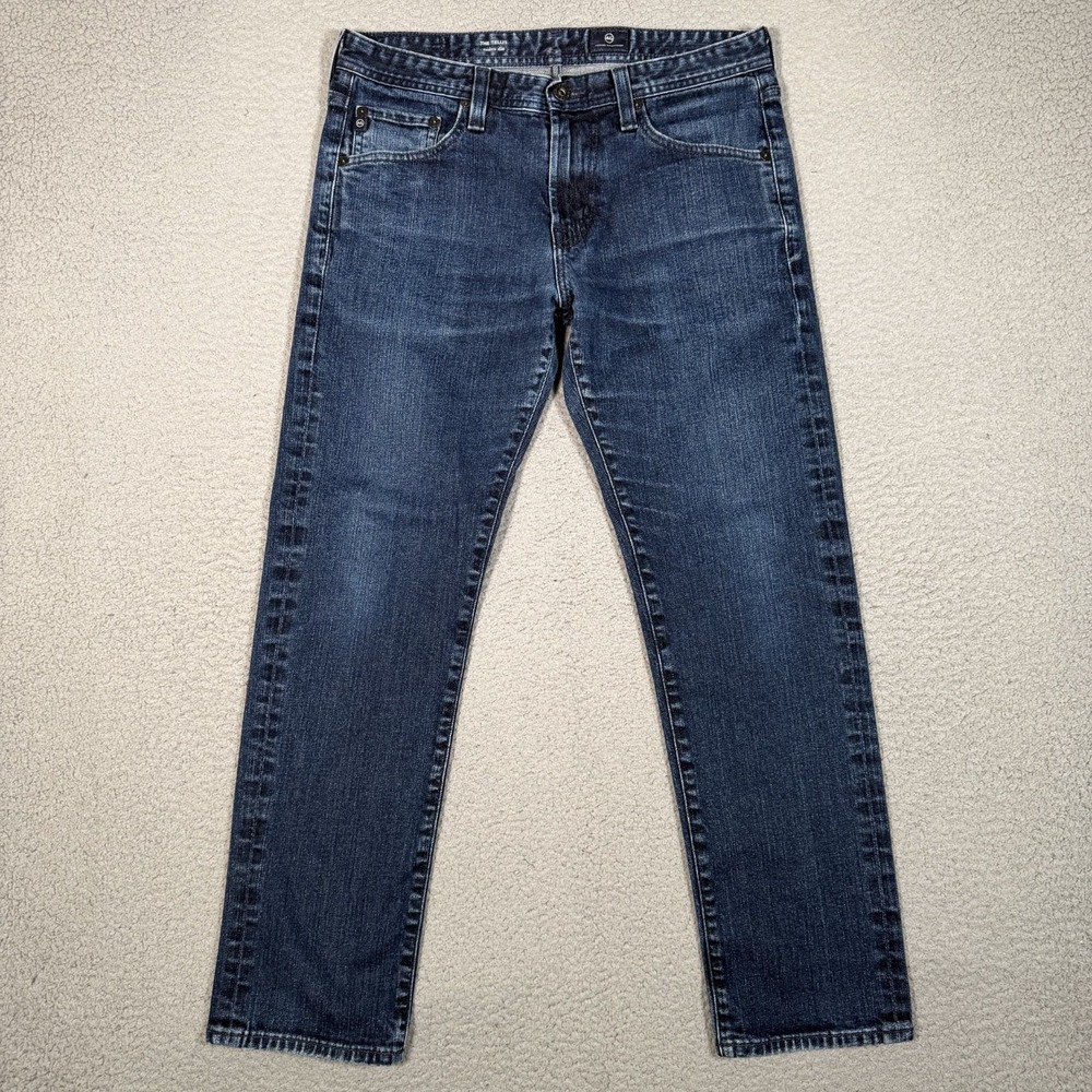 AG Adriano Goldschmied Jeans Mens 31x27 Blue Tellis Modern Slim Denim Preppy USA